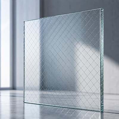 Wired Glass for uPVC windows